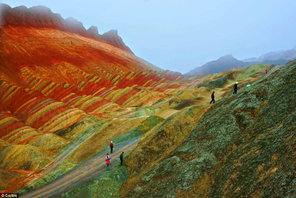 Danxia Rainbow Mountains - Farmers