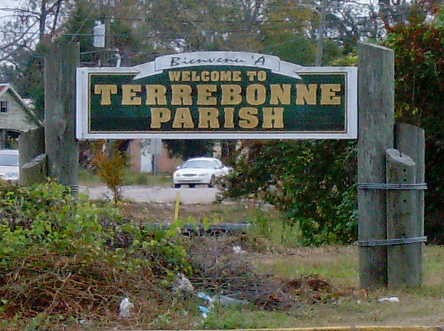 Terrebonne Parish Louisiana Welcome Sign