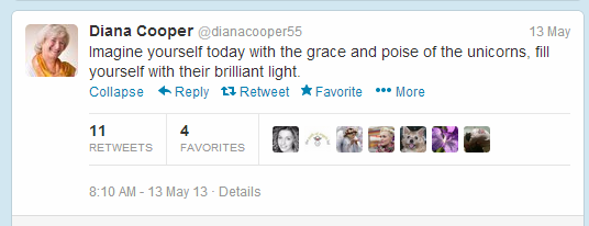 Dianna Cooper Tweet