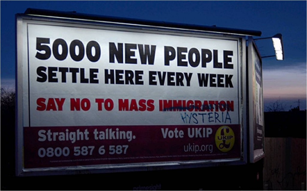 UKIP Immigration Poster Altered - Hysteria