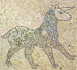 Unicorns - Old Pictures - Mosaic 12th Century - San Giovanni Evangelista, Ravenna