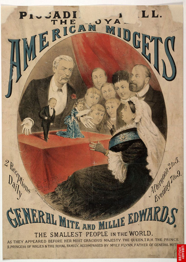 Victorian Freak Show Posters - General Mite And Millie Edwards