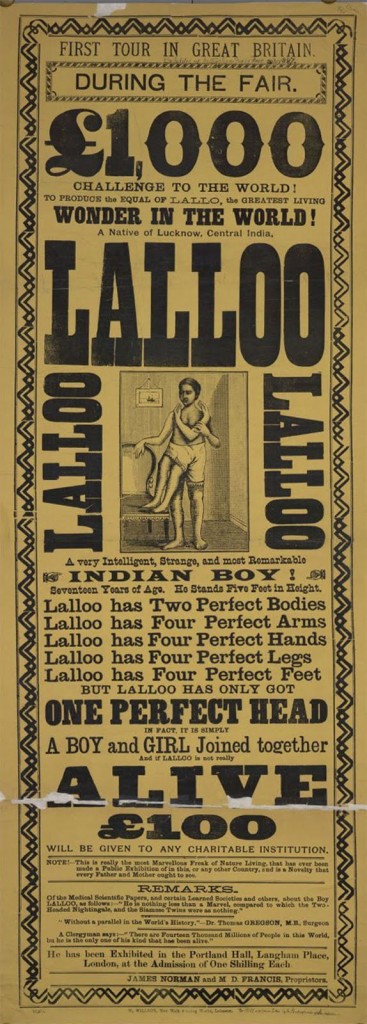 Victorian Freak Show Posters - Lalloo