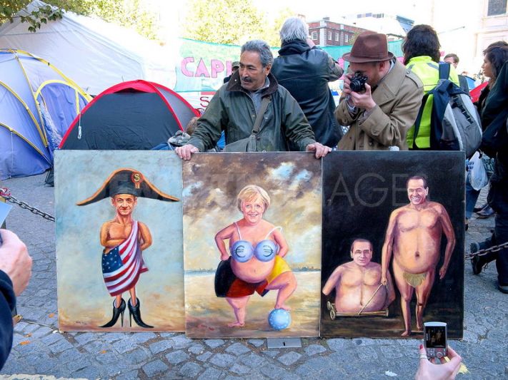 Kaya Mar - Eurozone Leaders - Political Painting