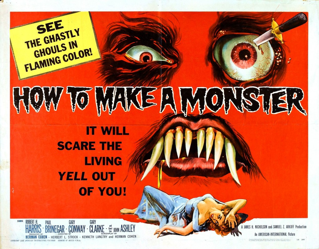 Old Horror Films - Retro Film Posters - How To Make A Monster