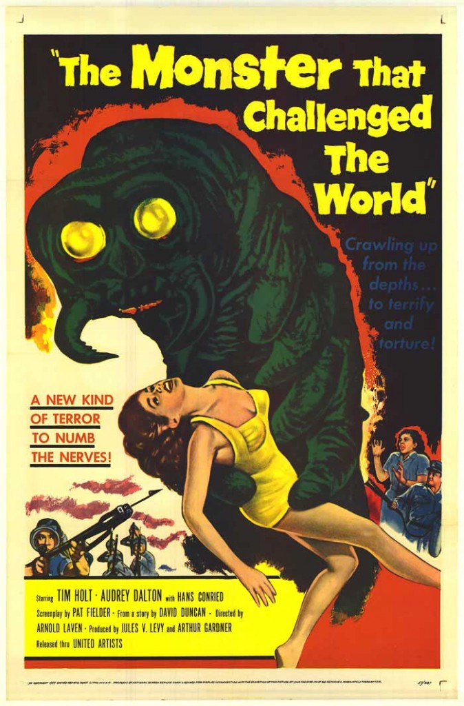 Old Horror Films - Retro Film Posters - The Monster That Challenged The World