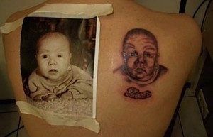 Terrifying baby tattoos - foreboding