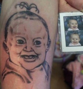 Terrifying baby tattoos - ketamine