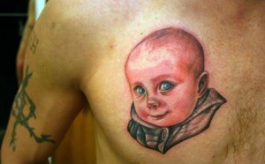 Terrifying baby tattos - gollum