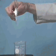 Amazing Incredible Chemistry GIFs - Deflecting A Water Stream With A Charged Rod