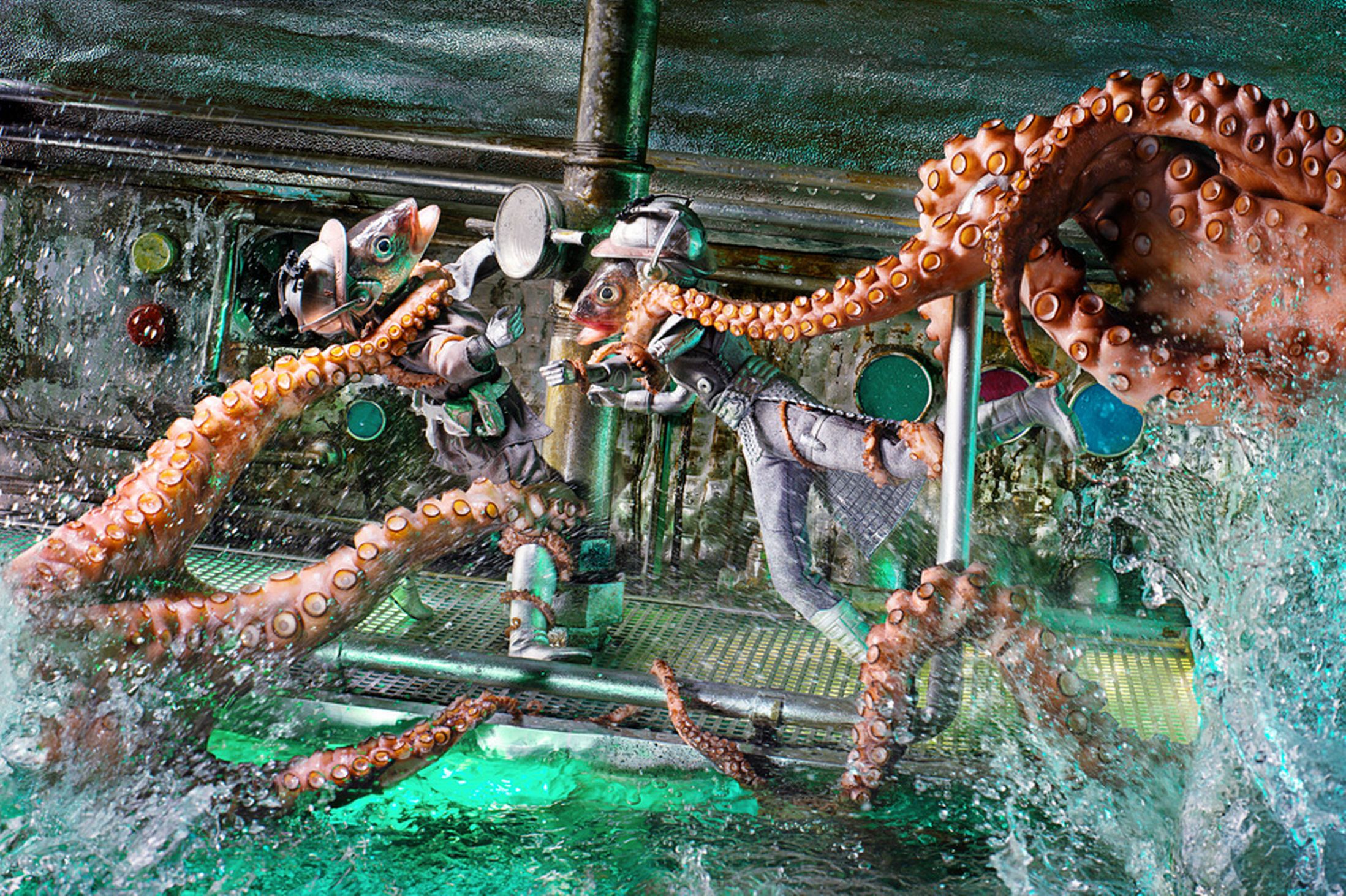 Anne-Catherine Becker-Echivard - Fishy Art - Fisherman Octopus