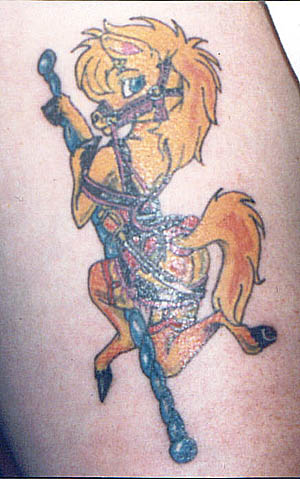 Bad Terrible Horse Tattoo - Pole dancer