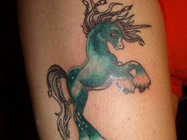 Bad Terrible Horse Tattoo - Sea Horse
