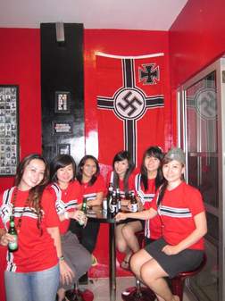 Indonesian Nazi Hitler Cafe - SS Memorobilia