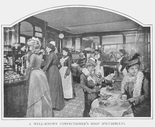 Victorian Food Drama Manipulation Meat - Confectioners Shop Piccadilly London