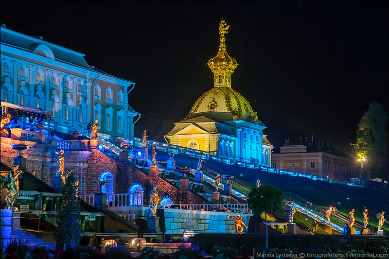 St Petersburg - Russia by night - Steps