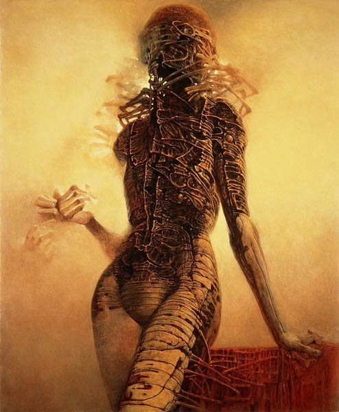 Zdzisław Beksiński - Polish Artist Visions Of Hell - woman