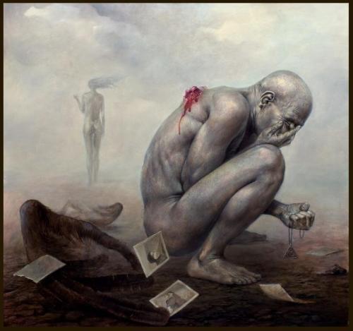 Zdzisław Beksiński - Polish Artist Visions Of Hell - wounded