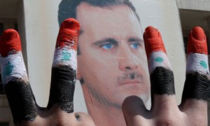 Assad Syria Peace Sign